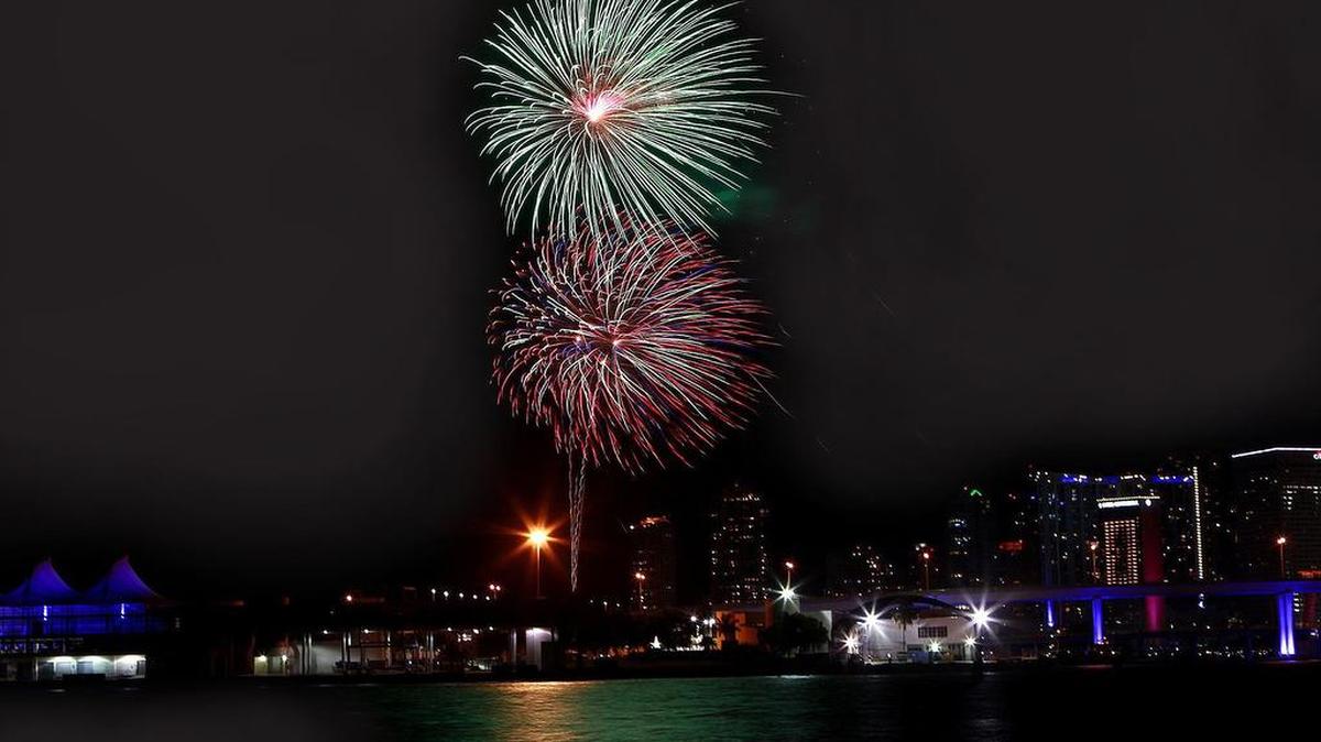 Miami celebrates July Fourth with fireworks over Biscayne Bay at Bayfront Park, 301 Biscayne Blvd. This year, the park opens at noon, with a kids’ zone from 3-7 p.m. and fireworks at 9 p.m.