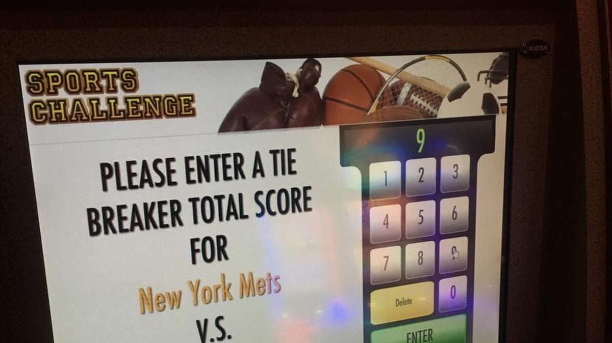Calder Casino offers patrons a chance to pick the winners of sports events, rotating from NFL to NBA to Major League Baseball. The winners receive free slot play.