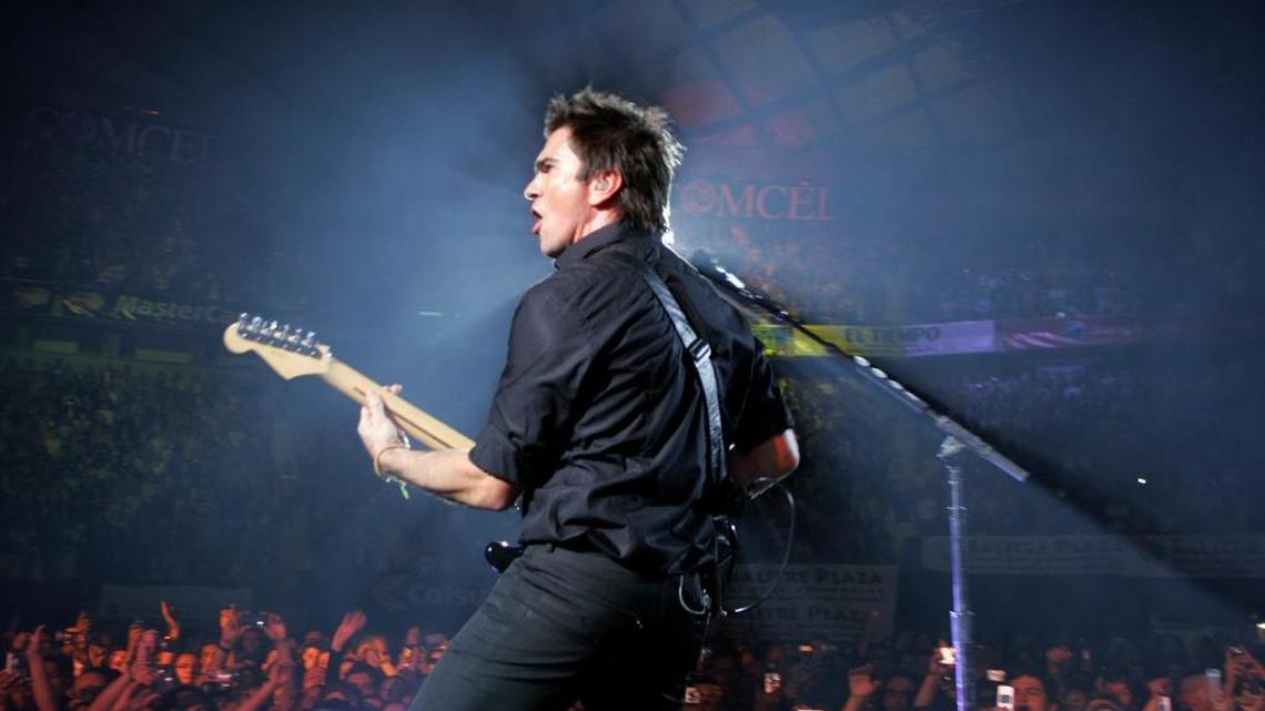 Colombian singer Juanes, shown here in concert in Bogota in 2008, is one of the artists performing in “RiseUp AS ONE”