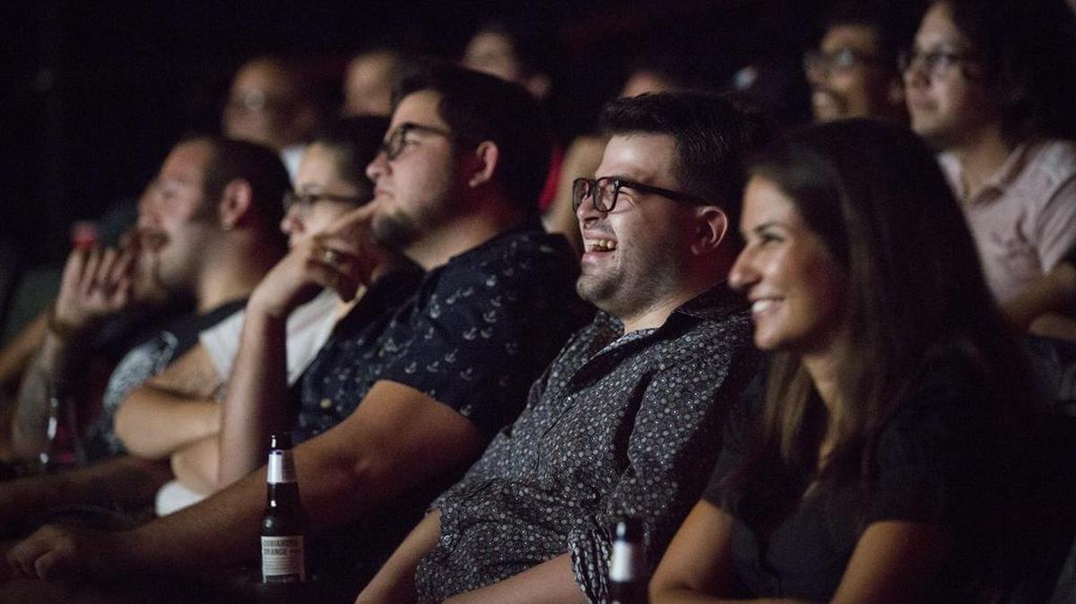 
Moviegoers react during a late night showing of ‘Pee-Wee’s Big Adventure’ at Coral Gables Art Cinema on Saturday, July 11, 2015. The Secret Celluloid Society hosts screenings of retro and cult films on 35mm.
