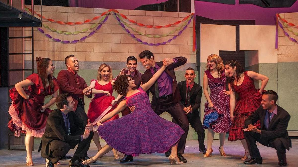 The cast of ‘West Side Story’ at Actors’ Playhouse at the Miracle Theatre.