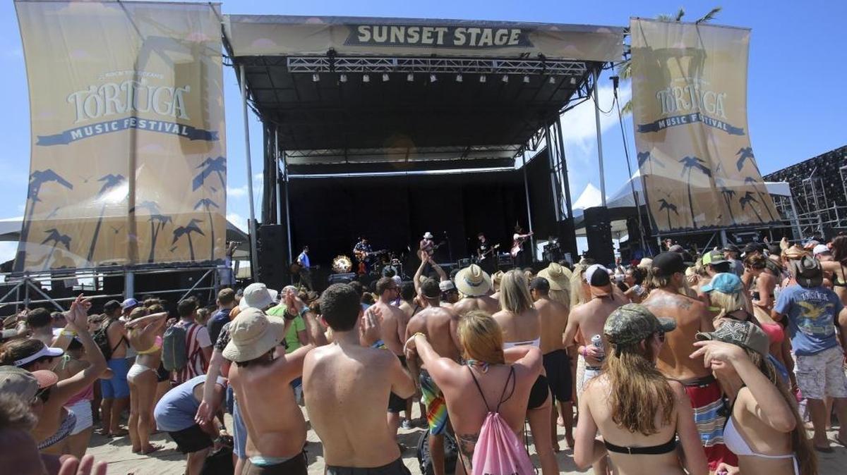 Drake White and the Big Fire performs on one of three stages at the 2015 Rock the Ocean's Tortuga Music Festival at Fort Lauderdale Beach Park on Saturday, April 11, 2015.