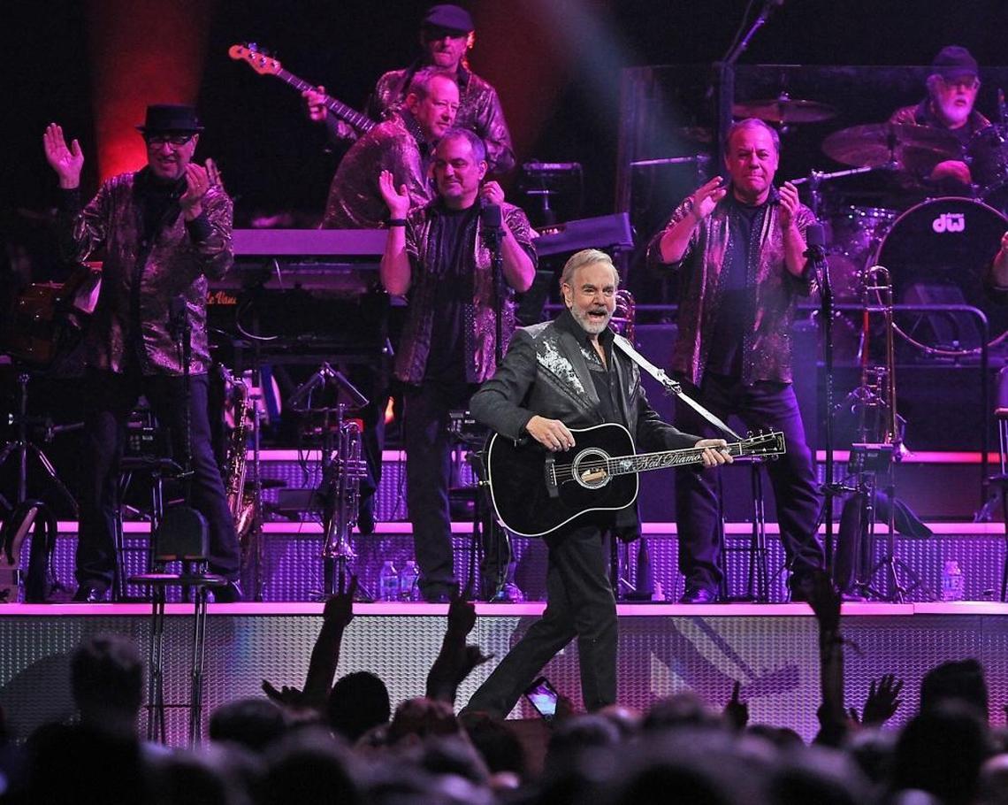 Neil Diamond sings his classic hits and album tracks from 1966’s “Solitary Man” through 2008’s “Pretty Amazing Grace” as he performs on his 50th Anniversary Tour at Sunrise's BB&T Center on Wednesday, April 26, 2017.