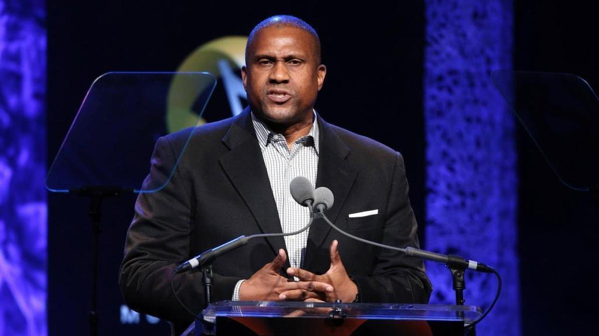 Tavis Smiley appears at the 33rd annual ASCAP Pop Music Awards in Los Angeles in 2016. PBS says it has suspended distribution of Smiley’s talk show after an independent investigation uncovered “multiple, credible allegations” of misconduct by its host.