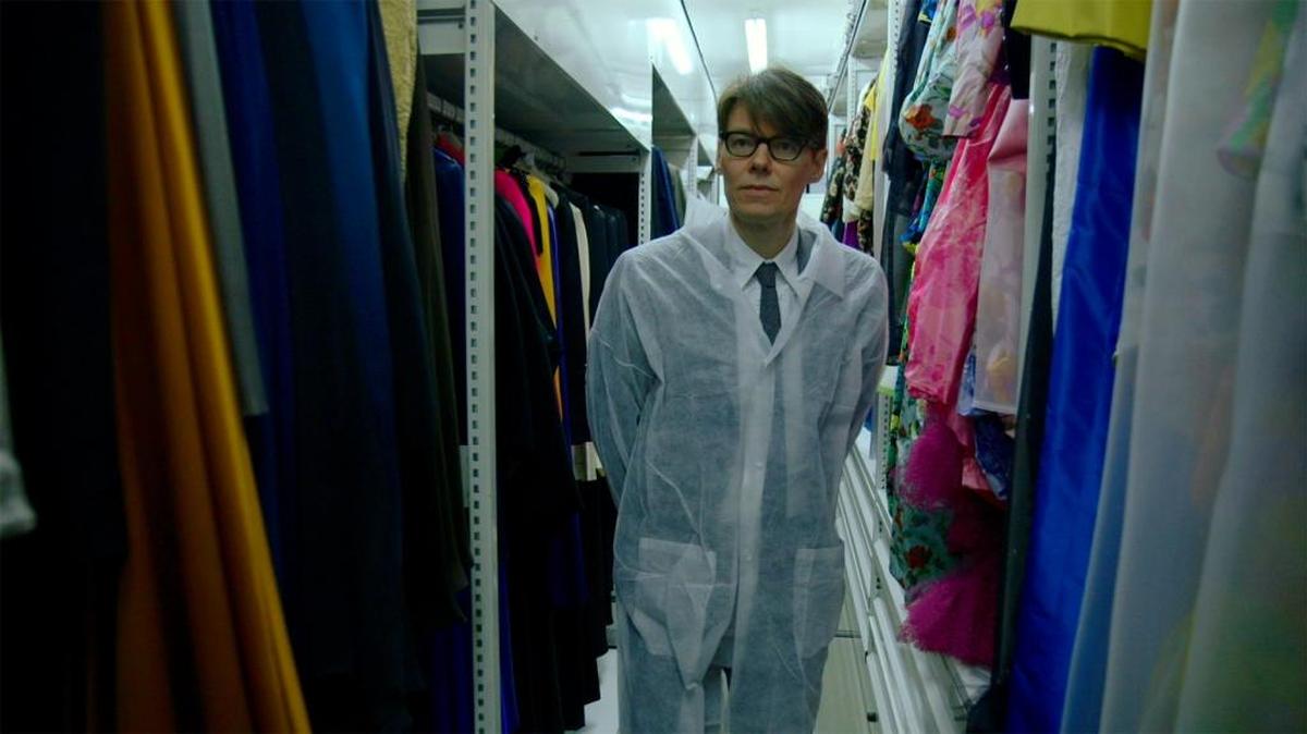 Andrew Bolton, the Metropolitan Museum’s Costume Curator, prepares for an exhibit in ‘The First Monday in May.’
