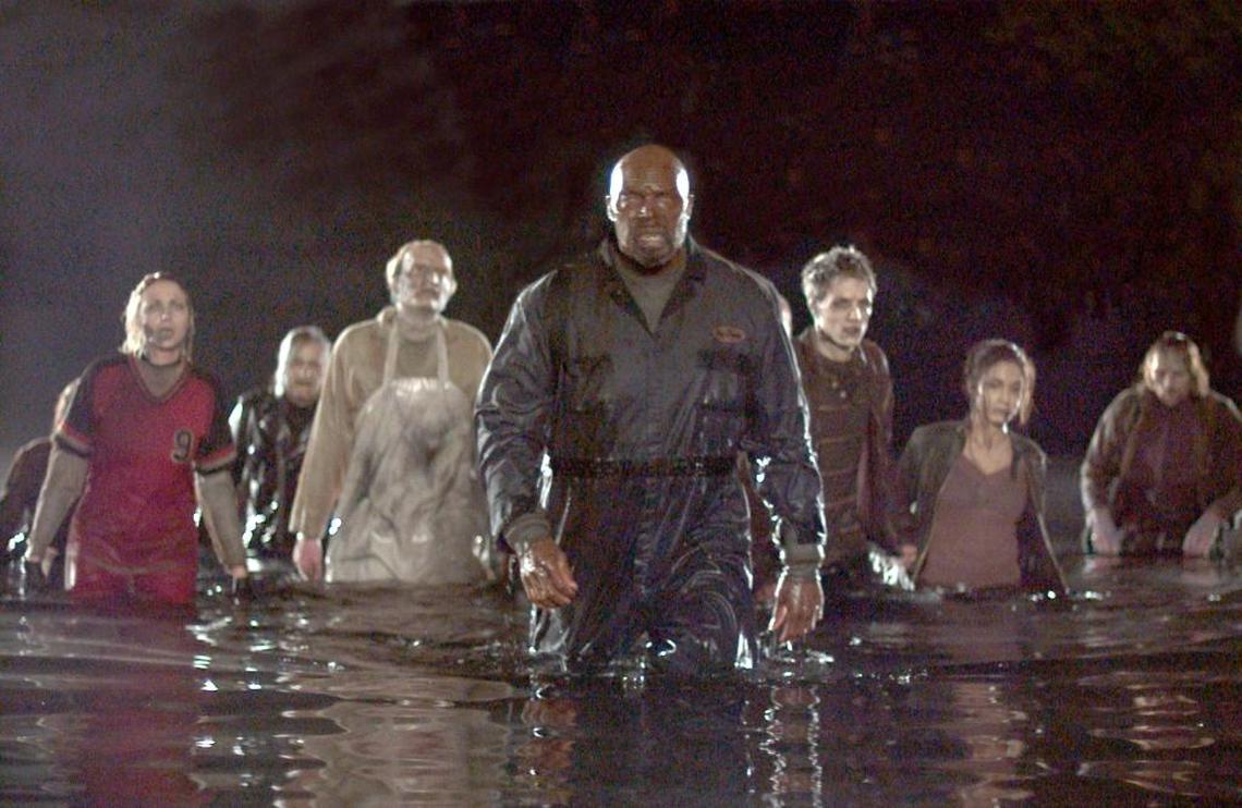 Writer/Director George A. Romero returns to the genre he pioneered with "George A. Romero's Land of the Dead." Zombie Big Daddy (EUGENE A. CLARK, center) leads a growing and evolving horde of the dead in their attack on the city of the living.