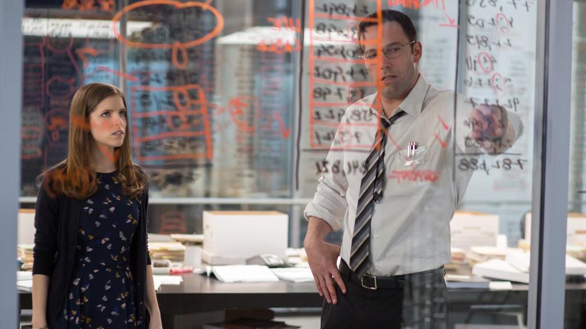 Anna Kendrick and Ben Affleck work out some tricky math in ‘The Accountant.’
