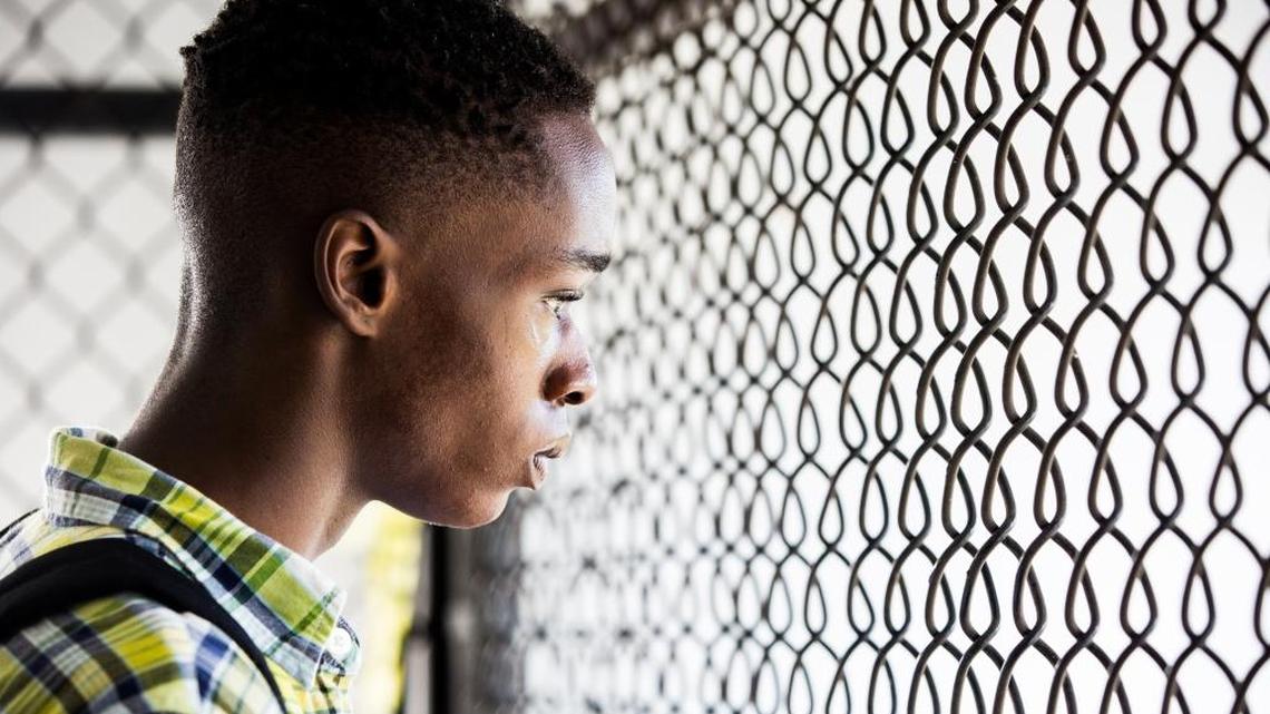 The teenage Chiron (Ashton Sanders) navigates a difficult adolescence in Liberty City in ‘Moonlight.’