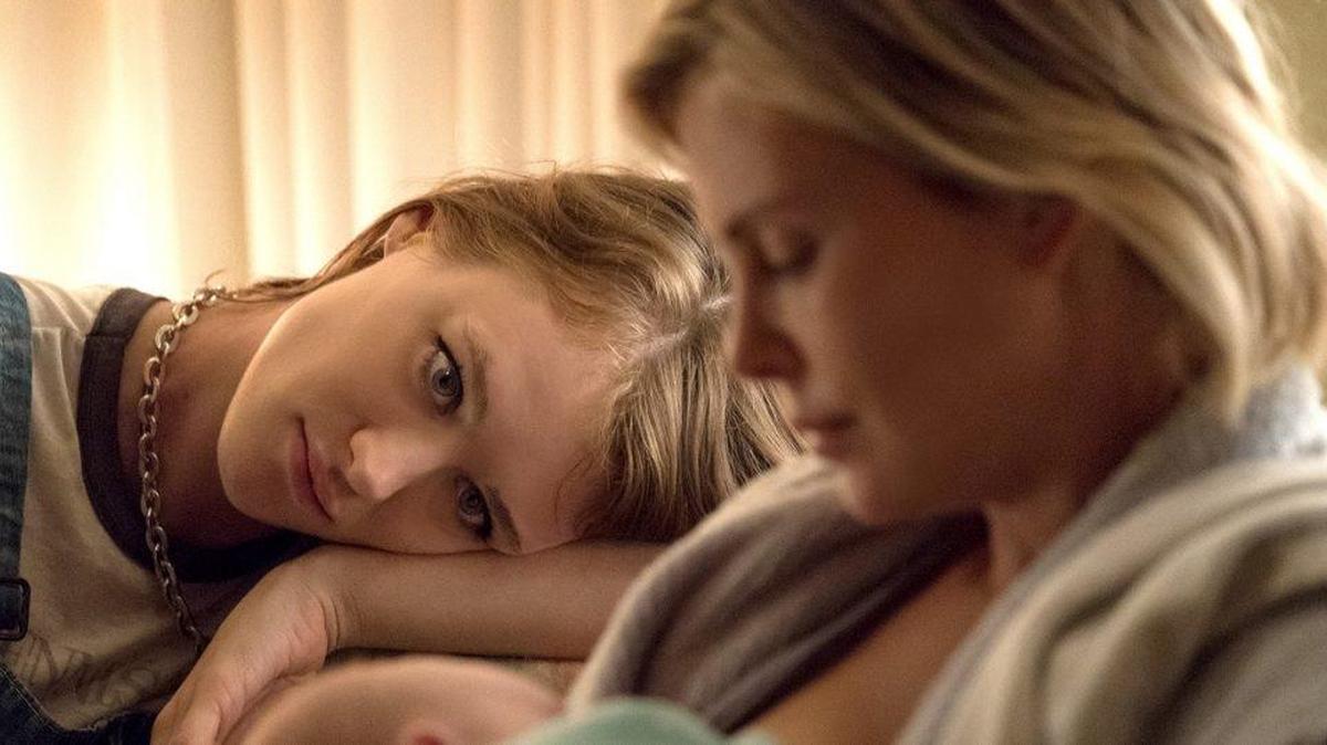 Mackenzie Davis and Charlize Theron in a scene from ‘Tully’ (2018), a film directed by Jason Reitman that opens the Miami Film Festival.