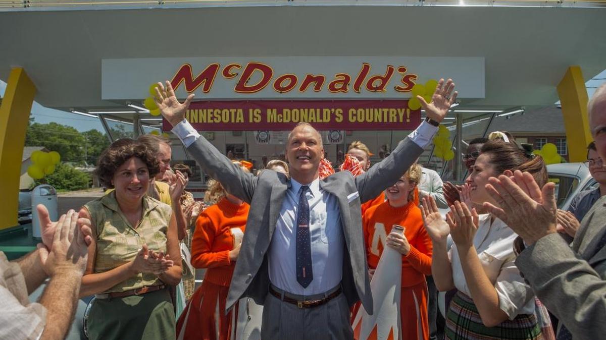 Michael Keaton (center) stars as the man who launched the McDonald’s franchise in ‘The Founder.’