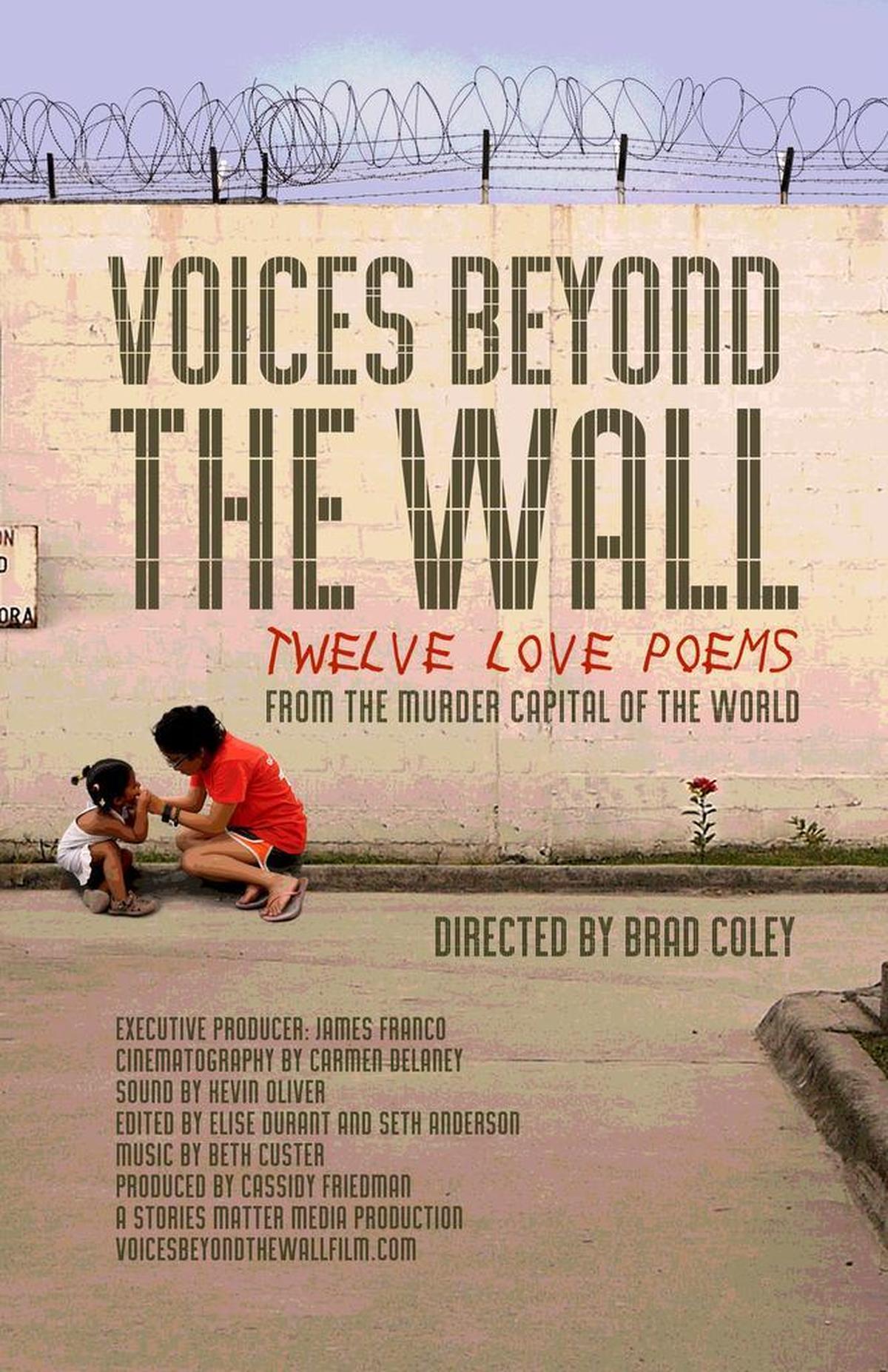 Poster for ‘Voices Beyond the Wall,’ a documentary about Our Little Roses, a home and school for girls in San Pedro Sula, Honduras. The documentary, “Voices Beyond the Wall: Twelve Love Poems From The Murder Capital of the World,” will premiere at the Miami Film Festival on Sunday, March 5, 2017.