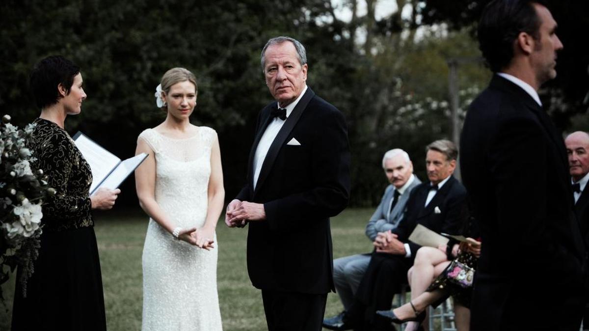 Anna Torv and Geoffrey Rush play a couple about to get married in ‘The Daughter.’