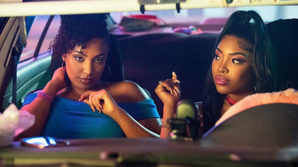 Shawna (Aida Osman) and MIA (KaMillion) are Miami-based rappers in HBO Max’s “Rap Sh!t.”