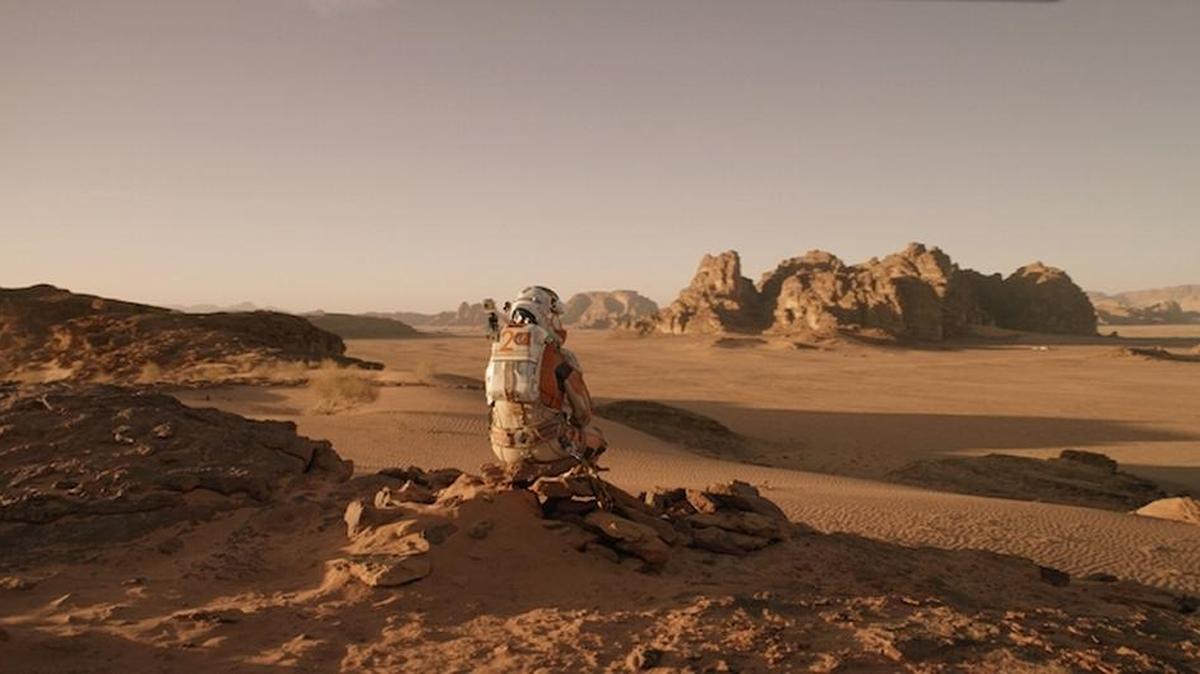 
Matt Damon is an astronaut stranded far away from home in ‘The Martian.’
