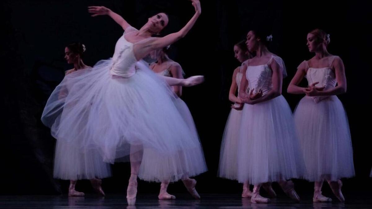 Miami City Ballet dancer Jordan-Elizabeth Long as Myrtha, Queen of the Wilis, in a scene from the company’s performance of “Giselle,” which opened the company’s season Friday at the Adrienne Arsht Center