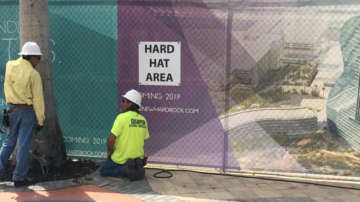 Construction at the Seminole Hard Rock Hotel & Casino has prompted the poker room to move to the casino ballrooms.