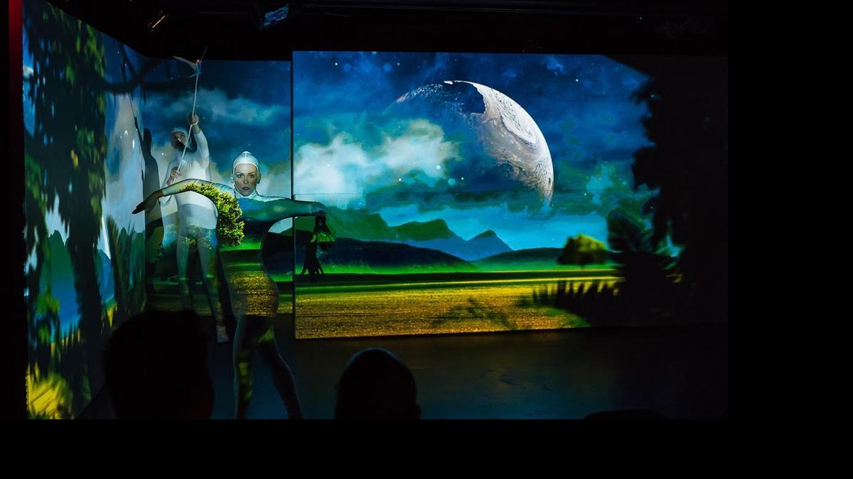 
Danielle Buonaiuto is Dr. Helium White in Carson Kievman’s ‘Intelligent Systems’ at SoBe Arts.
