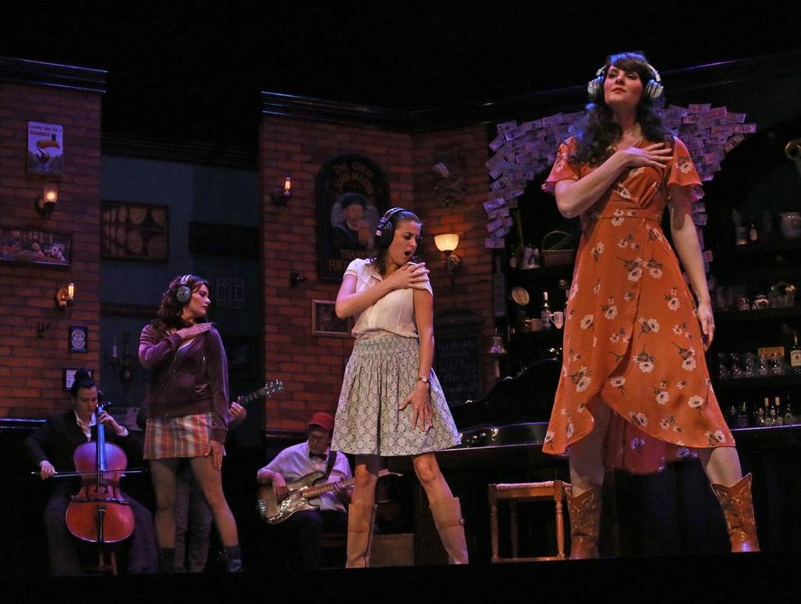 The women of “Once” dance, sing and play instruments in the Tony Award-winning musical.