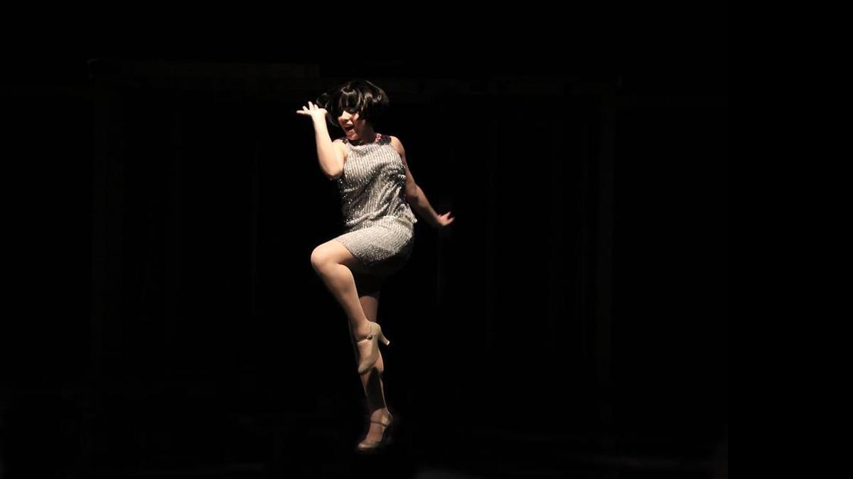 
Mikaela Secada plays the fizzy flapper Millie Dillmount in Area Stage Company’s ‘Thoroughly Modern Millie.’
