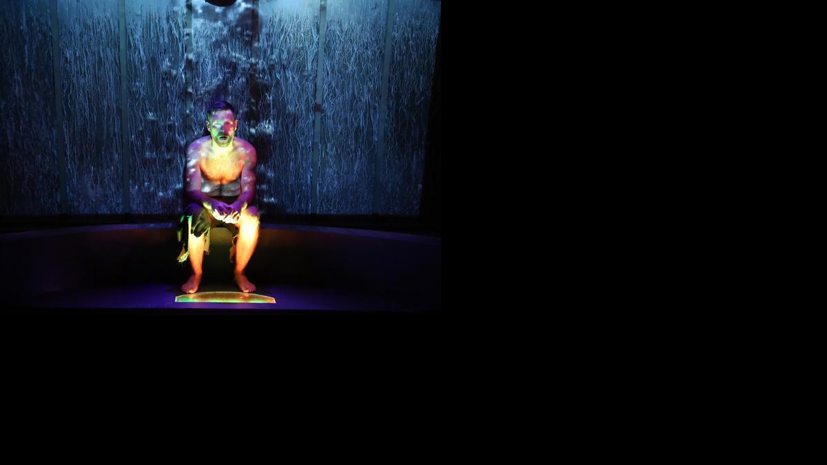 
Christopher Kauffmann finds himself under water in Island City Stage’s ‘Octopus.’
