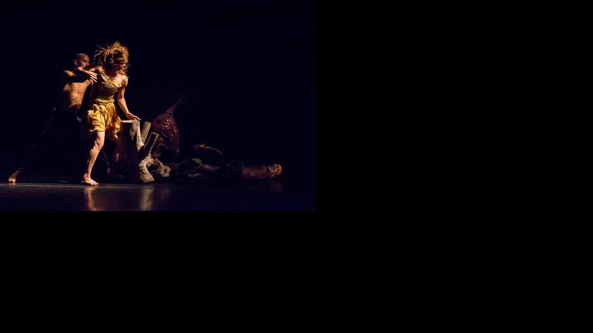 
Lazaro Godoy (left) and Carlota Pradera in "Bare Bones"
