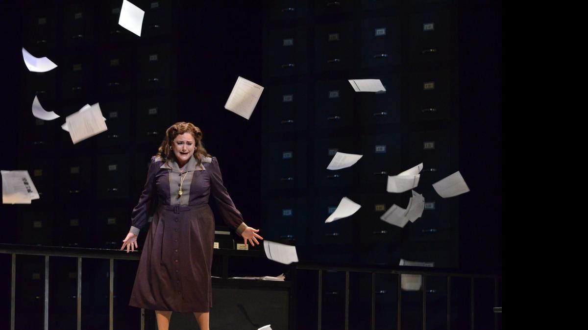 
Kara Shay Thompson sings Magda Sorel’s famous aria in Florida Grand Opera’s ‘The Consul.’
