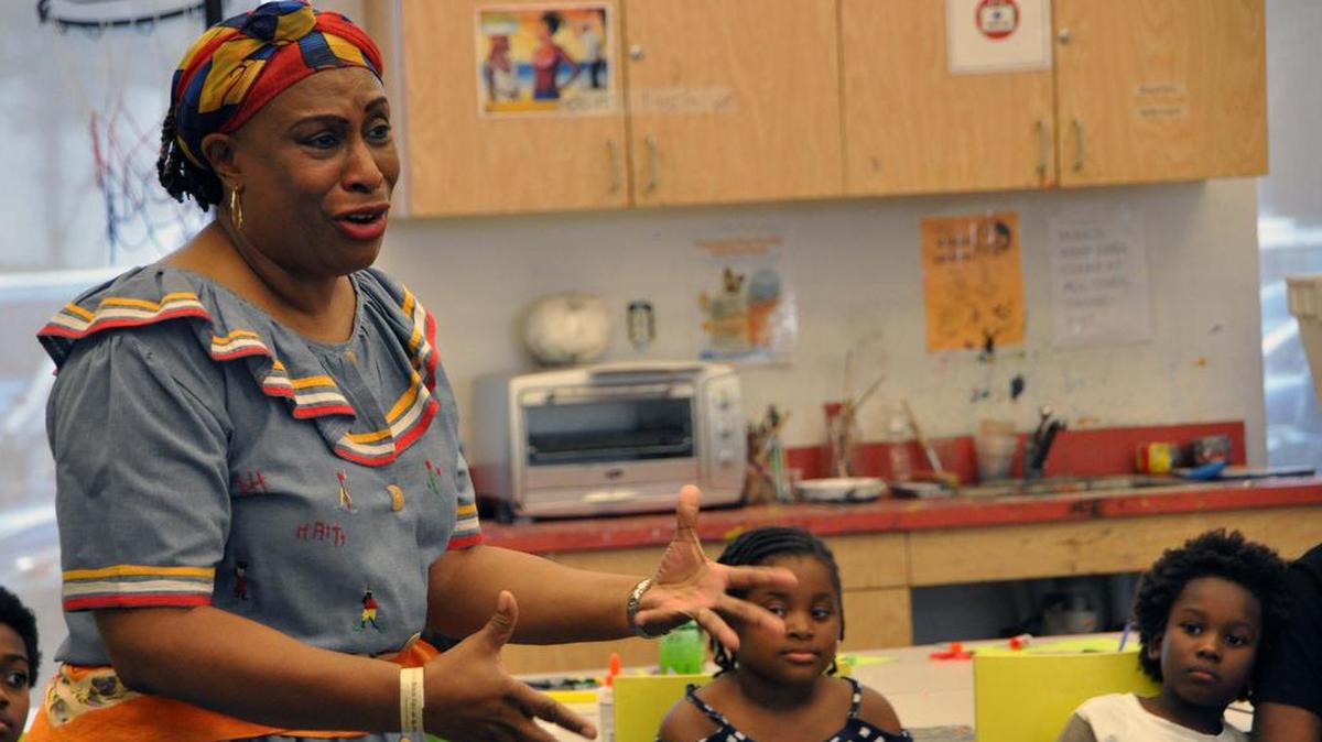 Haitian storyteller Lucrece Louisdhon-Louinis