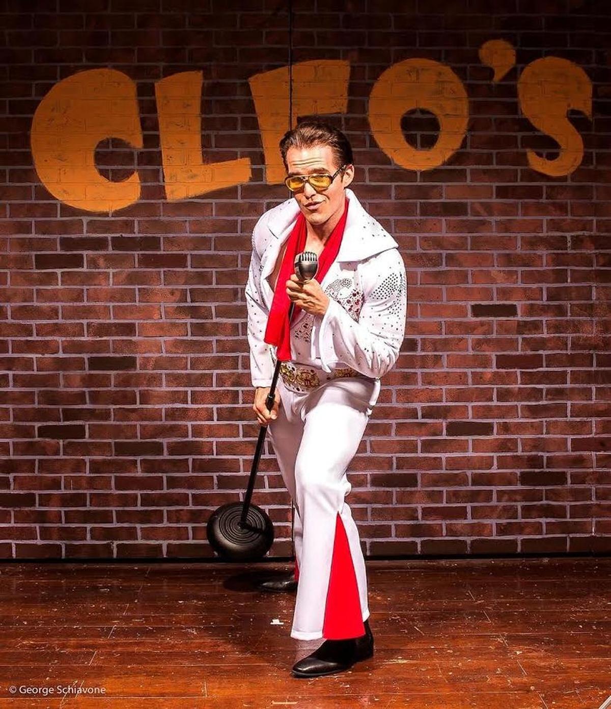 Clay Cartland plays an Elvis impersonator who turns to drag to pay the bills in the latest show at GableStage.