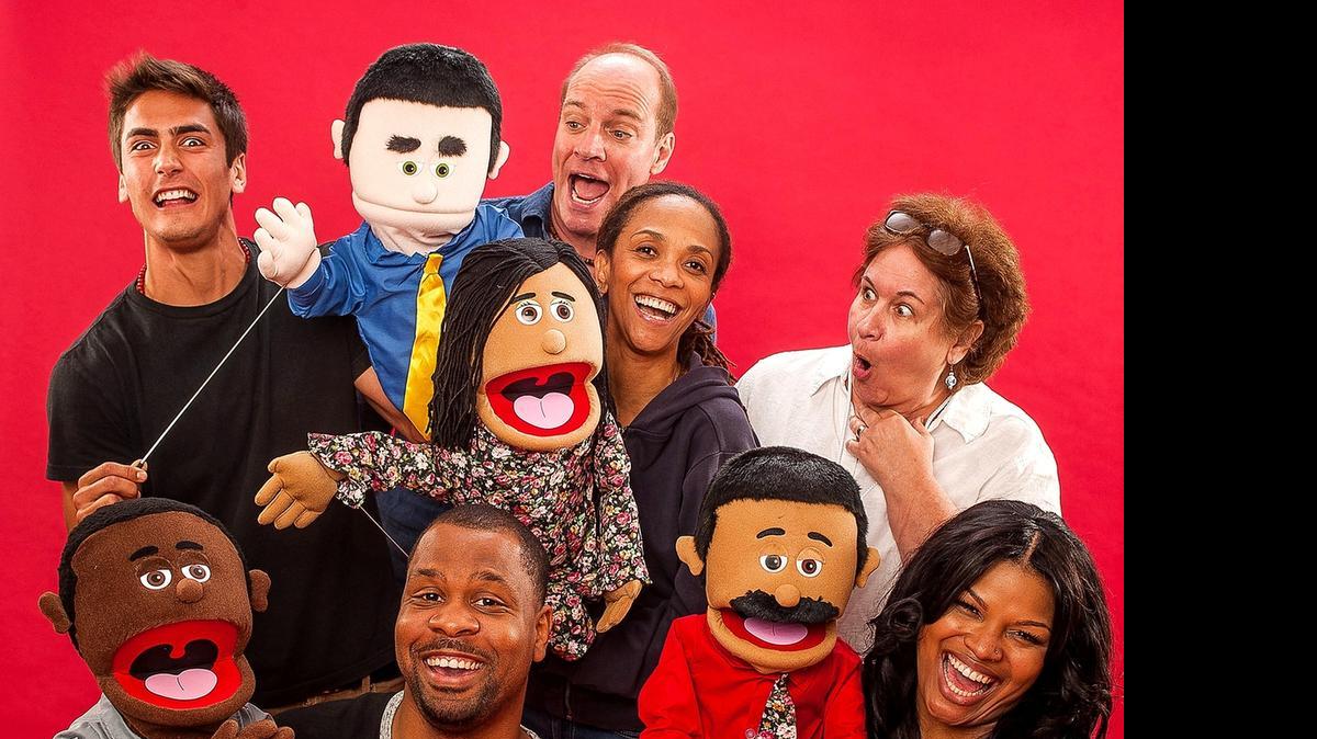 
Michael Uribe, Tom Wahl, Karen Stephens, Elizabeth Dimon, Chastity Hart and Bechir Sylvain (clockwise from top left) discover a clash of corporate cultures in ‘Human Resources’ at City Theatre’s Summer Shorts.
