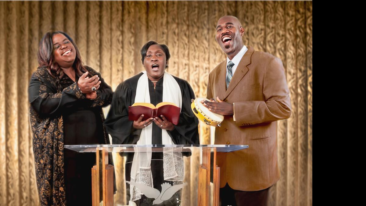 
Francine Ealey-Murphy, Deana Rahming and Johnny Sanders appear in M Ensemble’s ‘Mahalia.’
