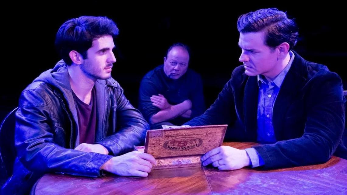 Daniel Llaca, Avi Hoffman and Nicholas Richberg star in the JCAT world premiere of Ben Andron’s intellectual thriller ‘Broken Snow.’
