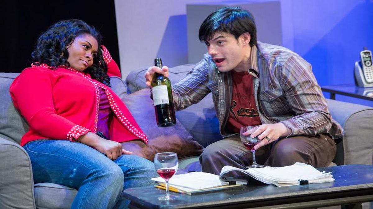 Emilie (Rita Joe) and Danny (Daniel Gil) argue about race, gender and writing in ‘The Submission.’