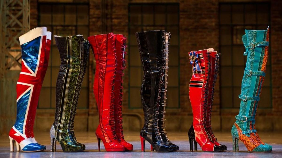 It’s all about the spectacular boots in the touring version of the Tony Award-winning Broadway hit ‘Kinky Boots.’