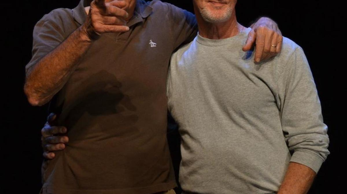 
Playwright Israel Horovitz (left) joins forces with Theatre Lab founder Louis Tyrrell for a Playwrights’ Forum at FAU.
