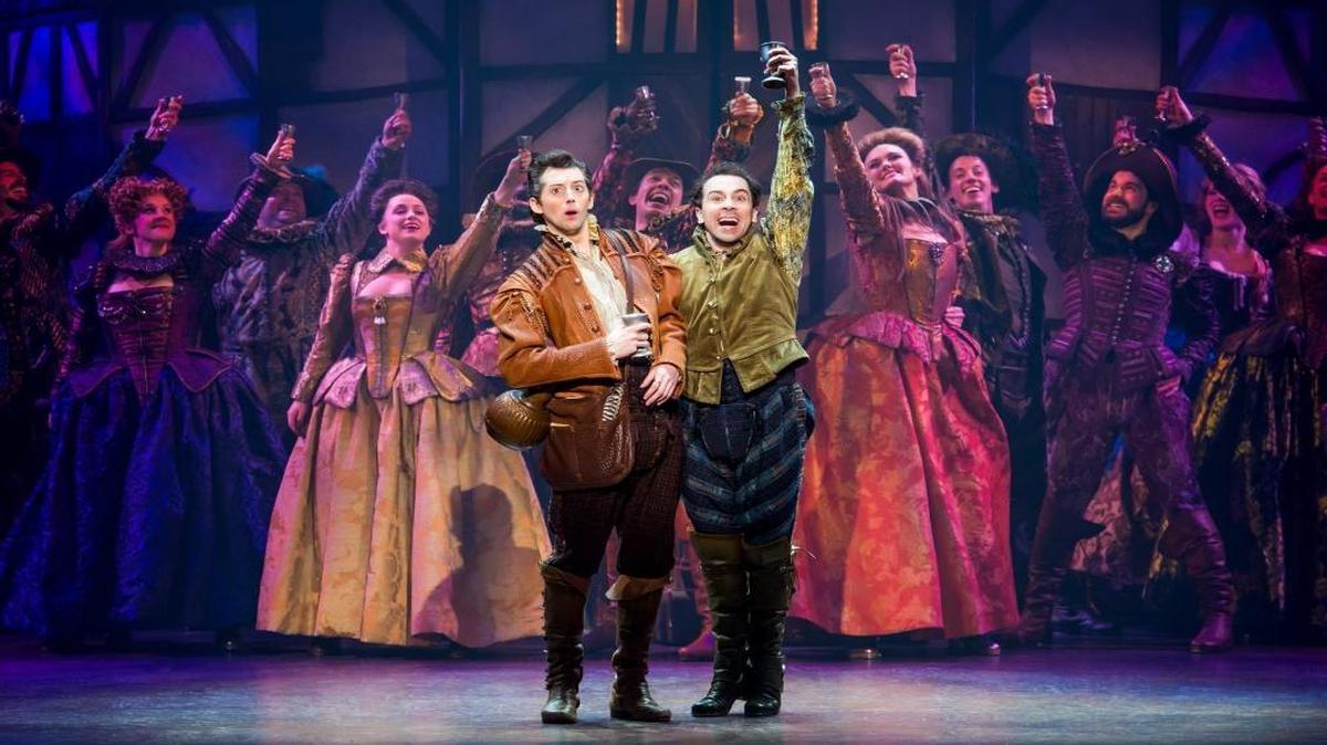 Josh Grisetti and Rob McClure as the Bottom brothers in ‘Something Rotten!’