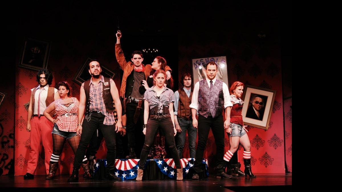 
The cast of Outré Theatre’s ‘Bloody Bloody Andrew Jackson’ thunders ‘Make Them All Bleed.’
