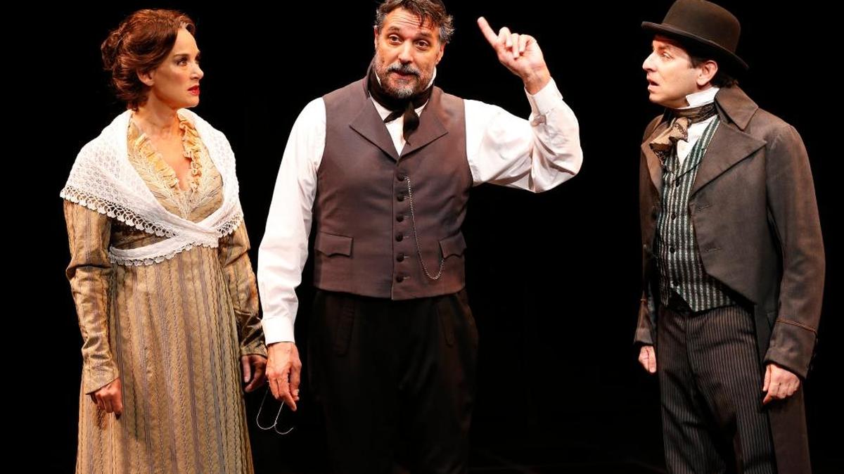 
Glory Crampton, Robert Cuccioli and Christopher M. Williams star in the Off-Broadway production of ‘Rothschild & Sons,’ produced by the York Theatre in association with Arnold Mittelman.
