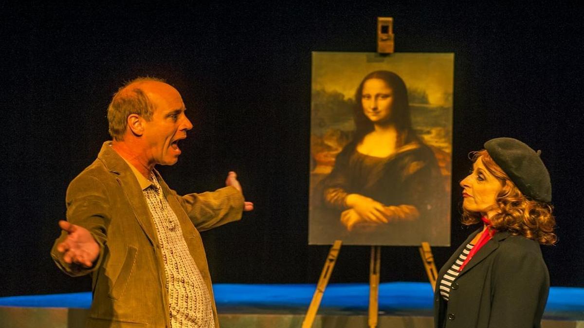 Tom Wahl and Irene Adjan are at odds during a “romantic” anniversary trip in the Actors’ Playhouse production of ‘Finding Mona Lisa.’