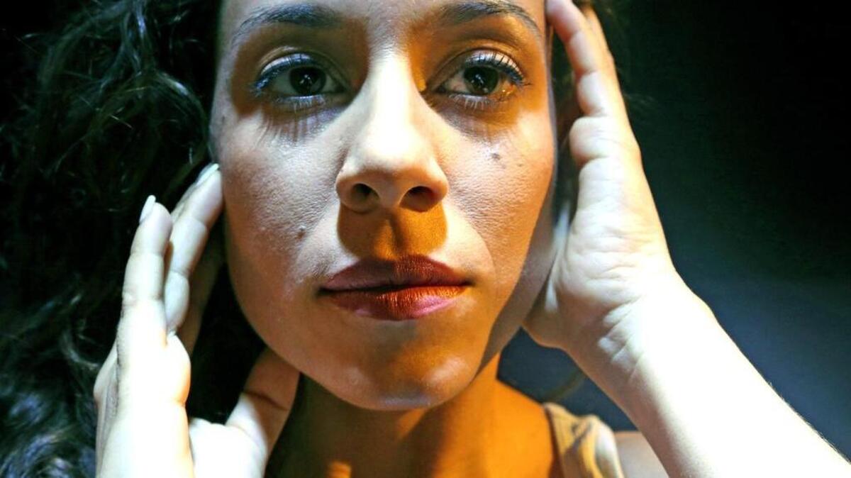 Rosie Herrera rehearses for "Cookie's Kid", a solo she created for the Miami Light Project in 2015