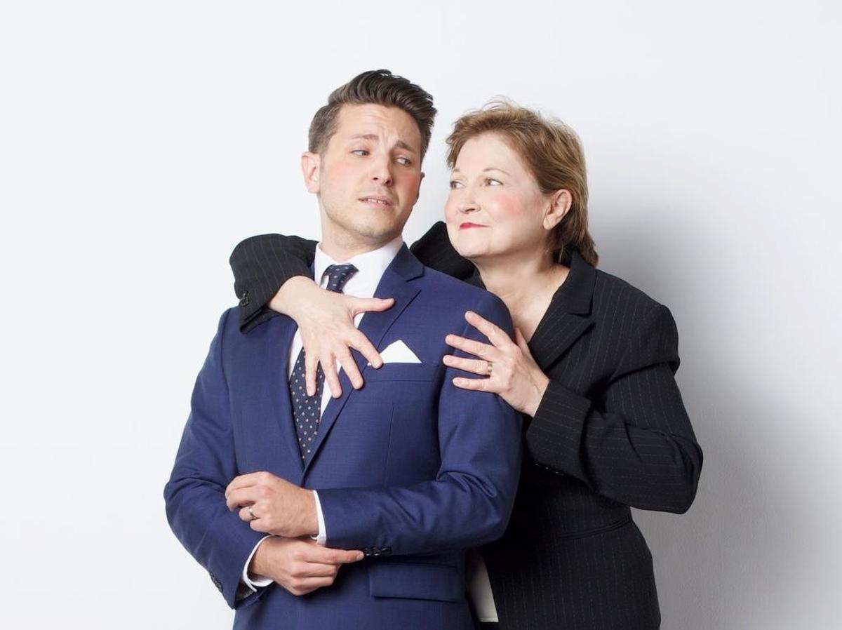 Ryan Didato and Laura Turnbull are very different law partners in the Zoetic Stage world premiere of Christopher Demos-Brown’s ‘Wrongful Death and Other Circus Acts.’