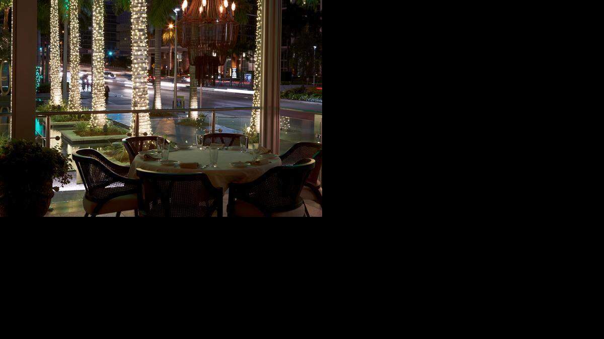 
At Tamarina in Brickell: Ask for table 601 before a show. 
