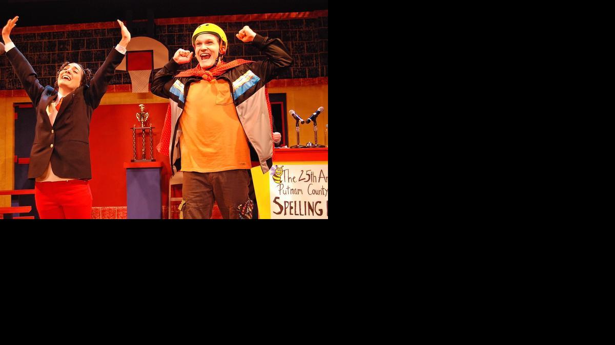 
Jessica Brooke Sanford and Christian Vandepas get their words right in ‘The 25th Annual Putnam County Spelling Bee’ at the Broward Center.
