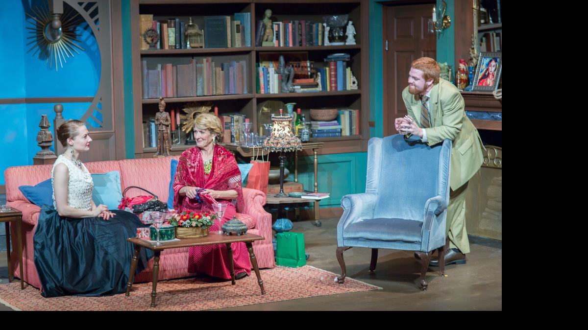 
As the witchy Holroyd family, Melissa MacLeod Herion, Janet Weakley and Thomas Karner share a smile in ‘Bell, Book and Candle.’
