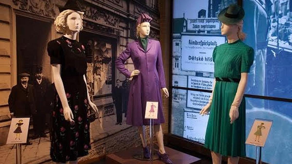Some of the dresses designed by Hedy Strnad, who died in the Holocaust.