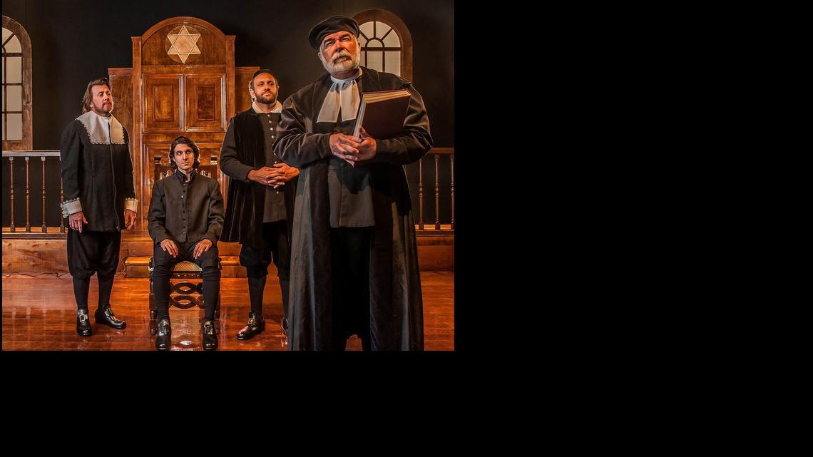 
Stephen G. Anthony, Abdiel Vivancos, Gregg Weiner and Larry Bramble discuss God and philosophy in GableStage’s ‘New Jerusalem.’
