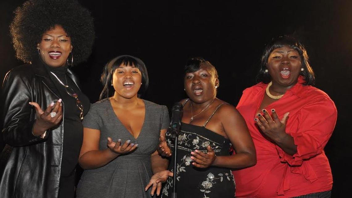 Toddra Brunson-Solomon, Sarah Gracel-Anderson, Deana Butler-Rahming and Ja’Nia Harden in ‘Simply Simone.’