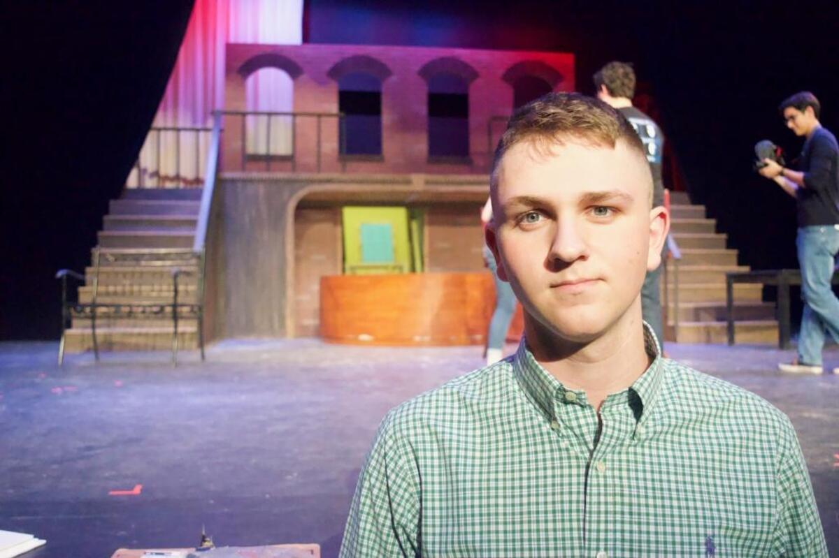 Coral Reef High student Jackson Ribler, video documentary crew member of ‘Standby,’ a student-run production about the media’s portrayal of social injustices.