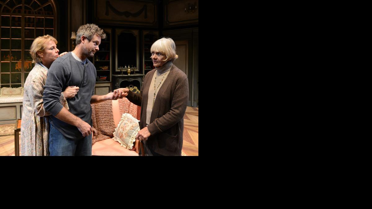 
Angelica Page, Tim Altmeyer and Estelle Parsons vie for a Paris apartment in ‘My Old Lady’ at Palm Beach Dramaworks.

