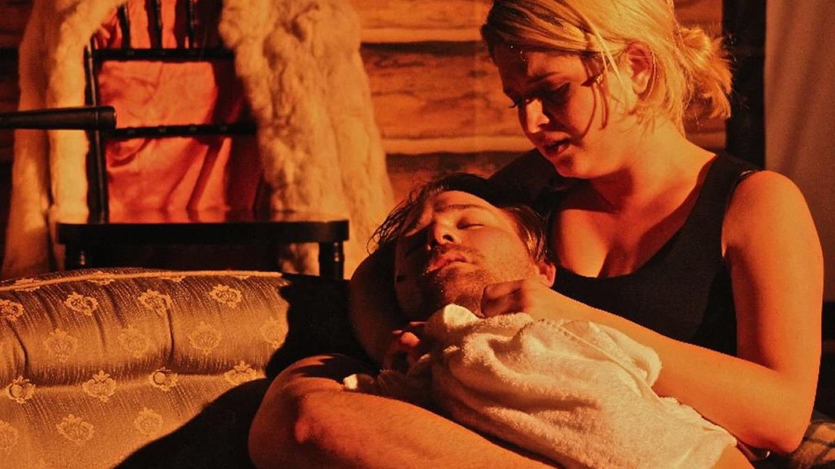 
Raquel Montesino comforts Daniel Kies, her all-too-brief love, in ‘The Rocking Dead.’
