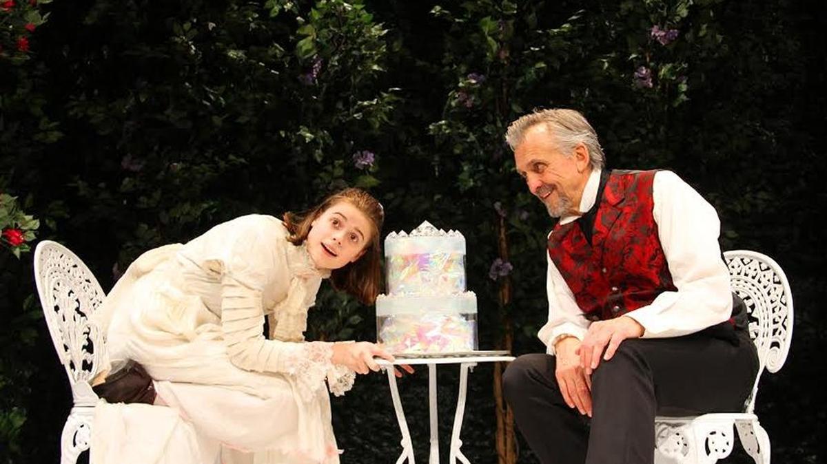 Isabel Van Natta and Peter Galman share a cake in ‘The Nether’